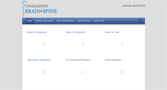 Desktop Screenshot of charlestonbrainandspine.com
